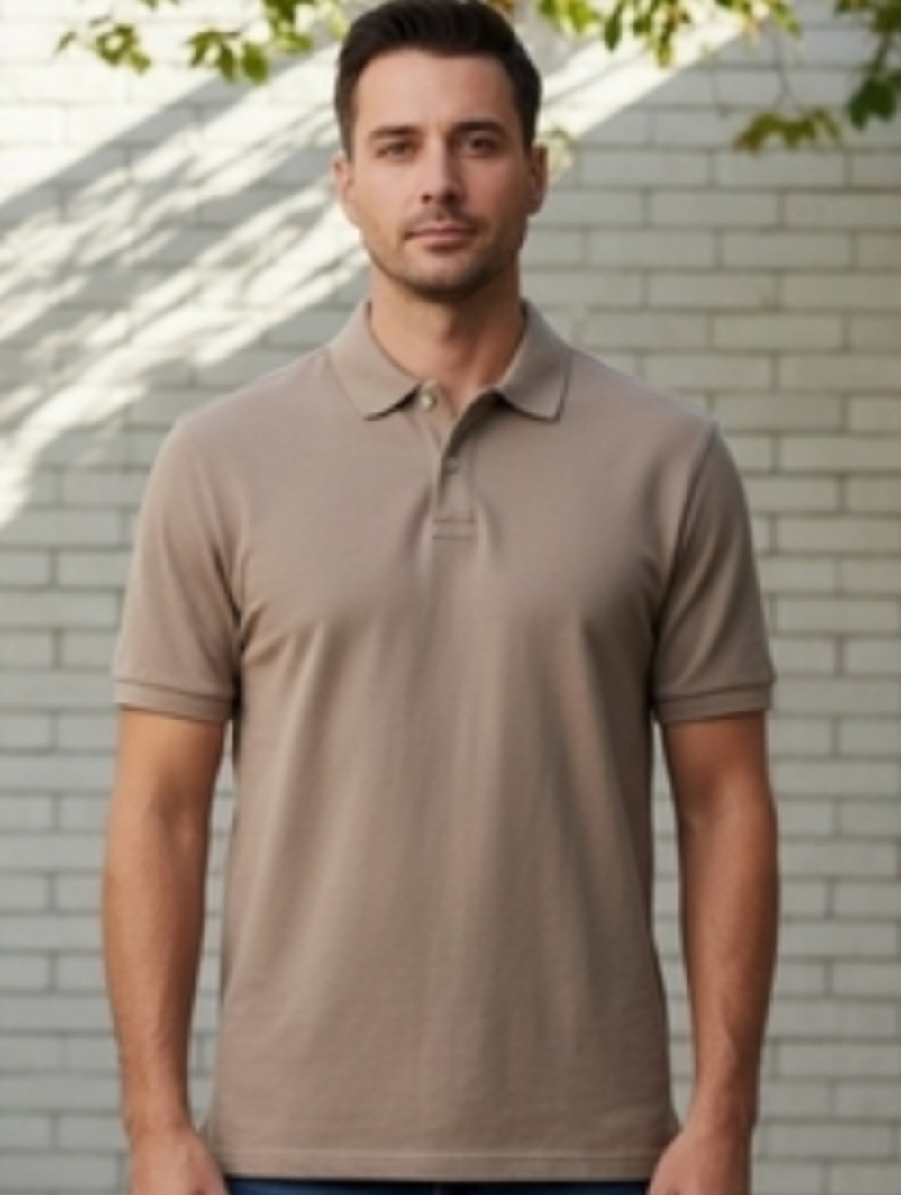 Sonoma Men's Beige Polo Shirt